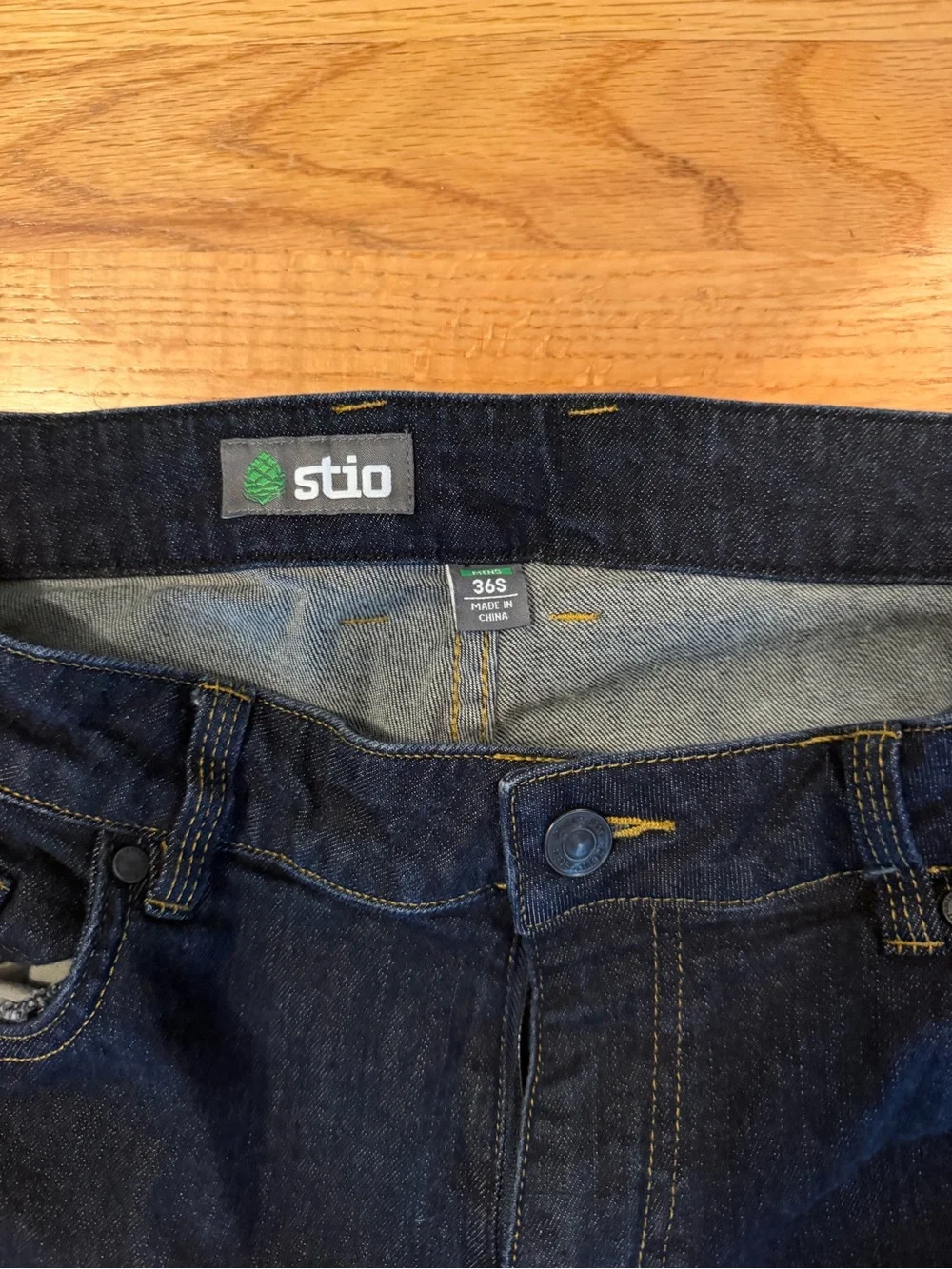 Stio Men's Slim Straight Dark Blue Jeans
